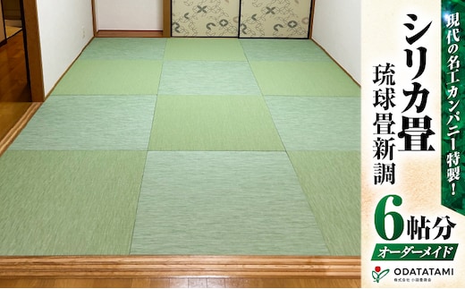 現代の名工カンパニー特製！シリカ畳琉球畳新調（畳半帖サイズ12枚） K348-002