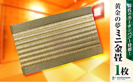 現代の名工カンパニー特製！黄金の夢（金畳ミニ畳） K348-008