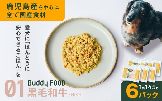 Buddy FOOD 01 黒毛和牛×6パック K390-001_01