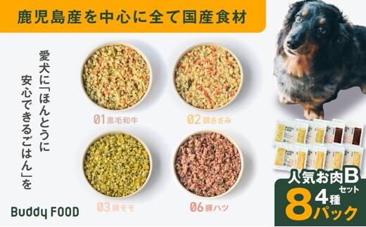 Buddy FOOD 人気お肉セットB 4種8パック K390-003_04