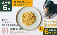 【全6回定期便】Buddy FOOD 01 黒毛和牛×6パック　K390-T01_b