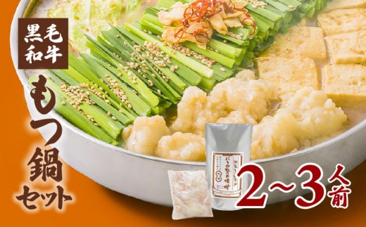 黒毛和牛もつ鍋セット2～3人前 K130-004