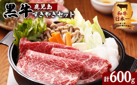 （Ｄ-101）鹿児島黒牛すきやきセット 計600ｇ K127-004