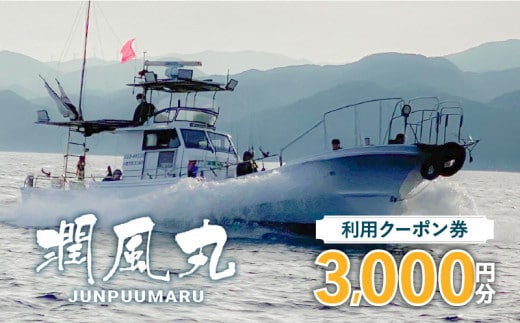 潤風丸利用クーポン券（3,000円分） K153-FT001