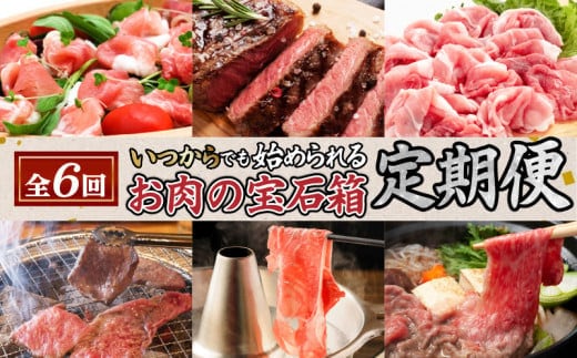 【全6回】お肉の宝石箱定期便〈いつからでも始められる〉 K086-T17