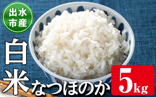 i1120-A 鹿児島県出水市産なつほのか白米＜5kg＞ 米 お米 5kg 白米 なつほのか 自家精米 精米 自家脱穀 脱穀 おにぎり ごはん お米マイスター 厳選 【田上商店】