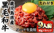 i1211-C 鹿児島県産黒毛和牛ユッケ18人前(40g×18P・計720g) 肉 牛肉 黒毛和牛 国産 鹿児島県産 ユッケ 生食 旨み 720g 18人 【カミチク】
