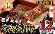 i938-B ＜定期便・計6回(隔月)＞鹿児島県産うなぎ蒲焼2尾セット＜(約140g×2・計約280g)×全6回＞定期便 うなぎ 鰻 ウナギ 2尾 蒲焼き 国産 鹿児島県産 焼きたて 生産量日本一 真空パック おかず 晩御飯 特別な日 【薩摩川内鰻】