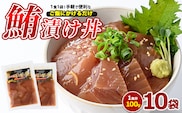 マグロ漬け丼100g×10袋(山川町漁協/010-1857) 海鮮 鮪 まぐろ マグロ マグロ漬け丼 マグロ丼 まぐろ丼 漬け丼 丼 のっけ丼 海鮮丼 惣菜 総菜 簡単 調理済み セット 漁協 指宿 山川 指宿鰹節 鹿児島 国産 魚 人気  冷凍 小分け 一人暮らし 食品