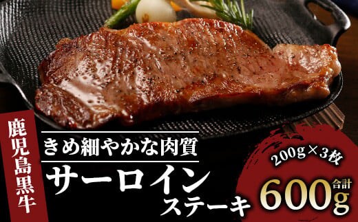 鹿児島黒牛サーロインステーキ3枚セット(JAいぶすき/033-1301)A101 牛 牛肉 黒牛 国産 鹿児島県産 鹿児島産 サーロインステーキ 黒毛和牛 九州 鹿児島 冷凍 和牛 国産