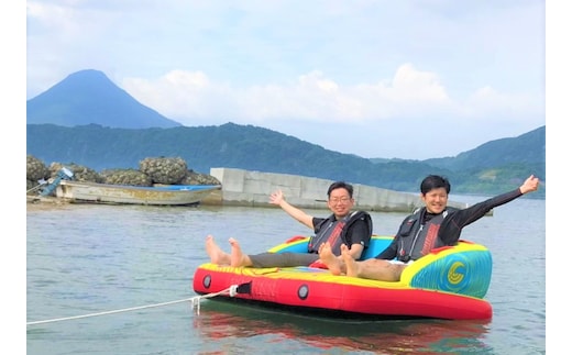 【池田湖でアクティビティ体験】マーブルライダー遊覧 15分間ペアチケット(えぷろんはうす池田/A-182)
