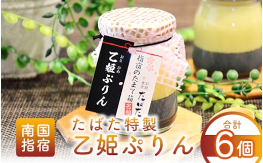 食彩空間たばた特製！乙姫ぷりん6個入り(たばた/A-431)