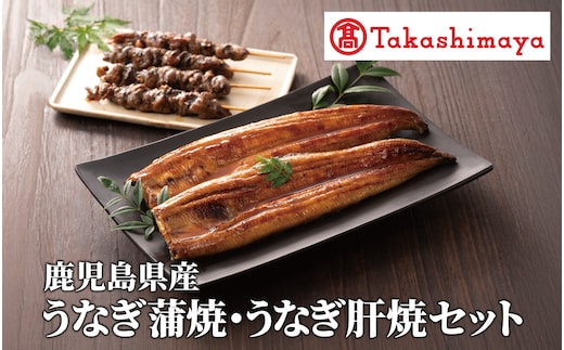 ＜高島屋選定品＞鹿児島県産うなぎ蒲焼(約150g×2尾)・肝串(約30g×6)セット (TK022-1932)