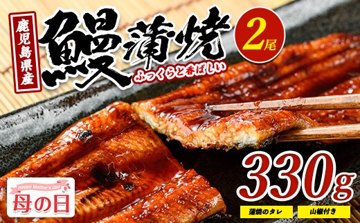 【母の日ギフト】鹿児島県産 鰻の蒲焼(無頭背開き)約165g×2尾(山中水産/IB022-001m) 母の日 ギフト プレゼント 贈り物 鰻 蒲焼 国産 丑の日 うな重 無頭 ギフト ふっくら 小分け レンジ 簡単