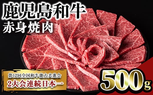 鹿児島和牛赤身焼肉(500g)和牛赤身焼肉【居食肉】A450-v01