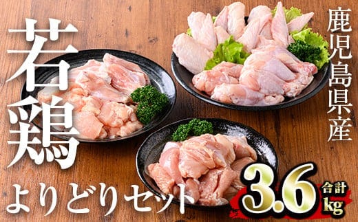 鹿児島県産若鶏よりどりセット(計3.6kg)小分け鶏肉セット【TRINITY】A468-v02