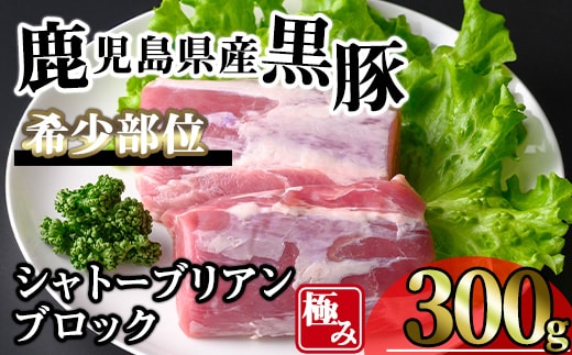 かごしま味わい黒豚希少部位極みシャトーブリアン(300g)黒豚冷凍シャトーブリアン【KNOT】A619