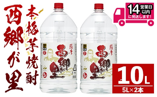 GO!GO!西郷が里 (計10L・5L×2本) 芋焼酎 お酒 本格焼酎 【岩川醸造】A967