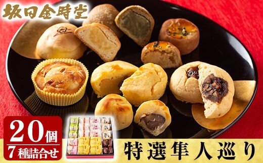 A-188 特選隼人巡り(20個)【坂田金時堂】