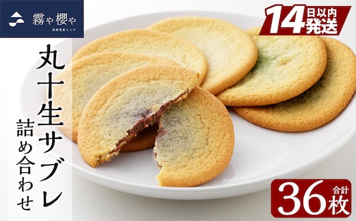 C-086-A 丸十生サブレ詰め合わせ(12枚入×3箱 計36枚)【徳重製菓とらや】霧島市 生サブレ サブレ しっとり なめらか マイルド お菓子 焼菓子 おやつ お土産 贈り物 手土産 チョコレート ホワイトチョコレート 霧島茶チョコレート