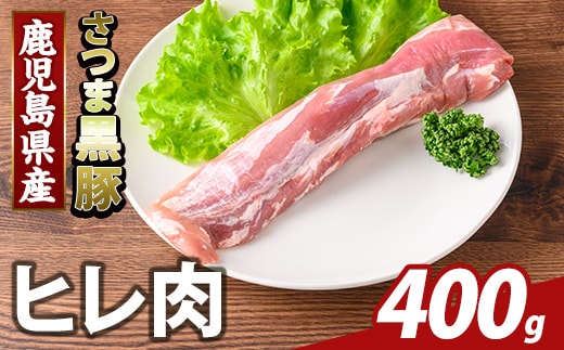 K-484-A 鹿児島県産さつま黒豚 ヒレ肉(計400g)【ふるさと産直バザール】霧島市 ヒレ肉 黒豚 国産 鹿児島県産 肉 精肉
