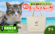 【奄美の保護猫支援（ワクチン代）】＋ミニトートバッグ（テト）　A071-010-03