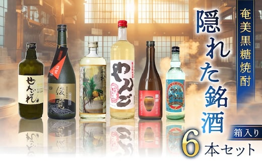 奄美黒糖焼酎 隠れた銘酒 6本セット A002-007