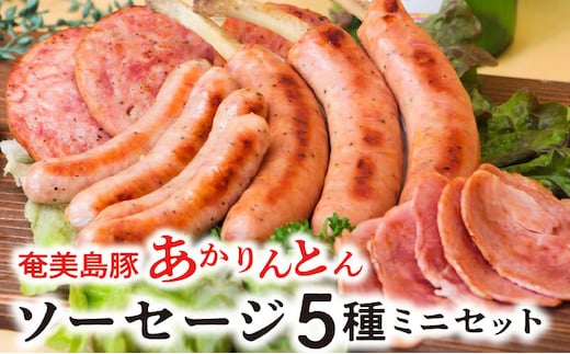 奄美島豚 あかりんとん ソーセージミニセット A008-001