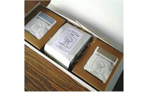 「豆と麦」人気のコーヒー（豆）150gとドリップバッグ2種類（12g×8パック）の詰め合せ A017-005-02