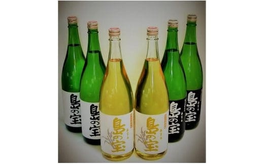 祝 世界自然遺産登録！奄美黒糖焼酎「島の宝 3種 6本セット」1800ml A037-015