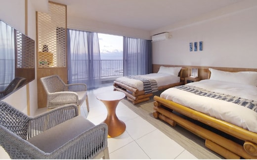 【1泊2名様 朝食付】オーシャンビューツイン ティダムーン A091-001