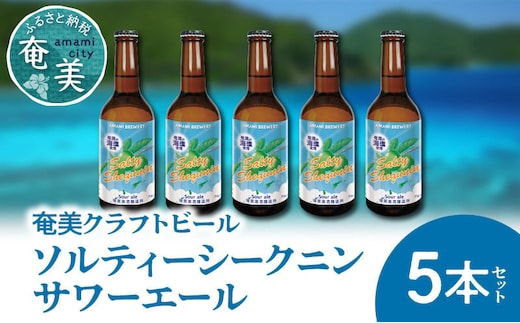 奄美クラフトビール＜ソルティーシークニンサワーエール＞5本セット A126-004