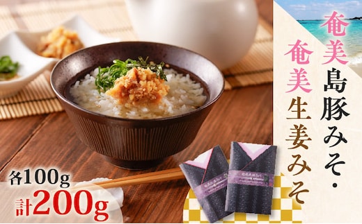 奄美島豚みそ・奄美生姜みそ A146-003