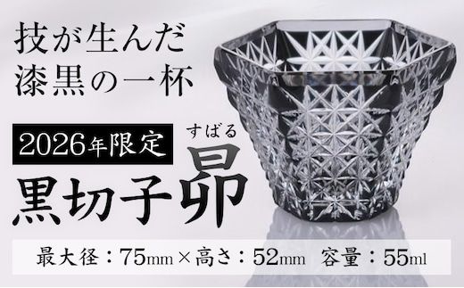 薩摩切子 2026 黒切子 昴 薩摩びーどろ工芸株式会社《90日以内に出荷予定(土日祝除く)》鹿児島県 さつま町 送料無料 伝統工芸 切子 さつま切子 グラス---stm-sbr-38-1k---
