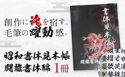 昭和書体見本帳 書体 闘龍書体編 株式会社昭和書体《30日以内に出荷予定(土日祝除く)》鹿児島県 さつま町 書体見本帳 昭和書体 闘龍書体---stm-sws-5-1p---