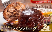 さつま福永牛 ハンバーグ 2個 個包装 福永畜産《30日以内に出荷予定(土日祝除く)》鹿児島県 さつま町 和牛 福永牛 牛 牛肉 ハンバーグ---stm-hng-14-2k---
