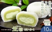 生茶 だいふく 10個 竹林乃郷 湯気院《30日以内に出荷予定(土日祝除く)》鹿児島県 さつま市 和菓子 菓子 お茶請け お茶菓子 大福 抹茶 生茶 まっちゃ 生クリーム---stm-yki-4-10k---