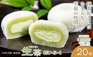 生茶 だいふく 20個 竹林乃郷 湯気院《30日以内に出荷予定(土日祝除く)》鹿児島県 さつま市 和菓子 菓子 お茶請け お茶菓子 大福 抹茶 生茶 まっちゃ 生クリーム---stm-yki-5-20k---