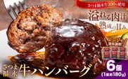 さつま福永牛 ハンバーグ 6個 個包装 福永畜産《30日以内に出荷予定(土日祝除く)》鹿児島県 さつま町 和牛 福永牛 牛 牛肉 ハンバーグ---stm-hng-18-6k---