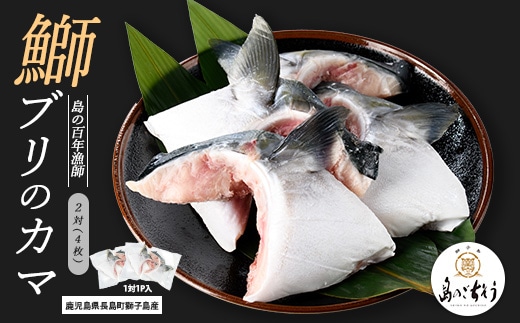 獅子島産 百年漁師の鰤 カマ (2対) 4個【島のごちそう】gochi-7048