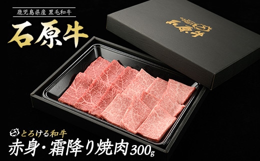 石原牛の赤身・霜降り焼肉セット(300g) 石原牛 焼肉用 霜降 ハーフ 国産 牛 ウシ 牛肉 焼肉 BBQ バーベキュー ビーフ 冷凍【石原PRO】ishihara-7091