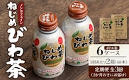 【定期便 6ヶ月全3回】 鹿児島県産 ねじめびわ茶 ボトル缶 6ケース ≪ 1回あたり48本 (24本入り×2箱) ≫ 2か月おきにお届け ノンカフェイン | 国産 お茶 健康茶 カロリーゼロ 無香料 無着色 ポリフェノール さわやか 甘み 香ばしい おいしい びわの葉 産地直送 鹿児島県 南大隅町 十津川農場 E7524