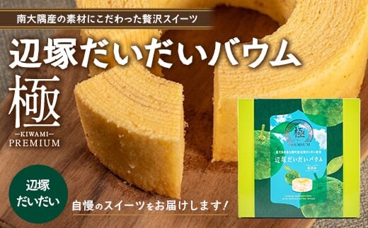 バウムクーヘン ≪極≫ 辺塚だいだい 直径約15cm SH-713 │ バウムクーヘン バームクーヘン スイーツ ケーキ 焼き菓子 洋菓子 お菓子 おかし おやつ デザート プレゼント 贈り物 ギフト 常温 鹿児島県 南大隅町 31℃LINE花子