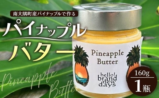 絶品！南大隅町産 パイナップルバター 1瓶 (160g×1個)｜パイナップル バター フルーツ ジャム 加工品 スプレッド 国産 南国フルーツ 手作り 鹿児島県 南大隅町 hello! brand new days HB-1