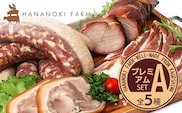 花の木農場 プレミアムセットA 全5種（冷凍） HK-1｜ ハム フランクフルト ソーセージ パンチェッタ 詰め合わせ セット クラフトハム 晩酌 おつまみ 国産 農福連携 鹿児島県 南大隅町 第2花の木ファーム