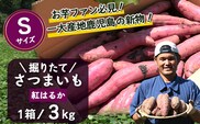 【先行予約：2026年9月中旬配送～】掘りたて さつまいも 紅はるか 3kg Sサイズ (自宅で簡単レシピ付き）FR-201 | 秋の味覚 2026年秋収穫 新物 さつまいも サツマイモ 感動サツマイモ 焼き芋 べにはるか 小ぶり 野菜 おやつ おかず お弁当 煮物 芋ごはん 味噌汁 産地直送 鹿児島県 南大隅町 株式会社フォレスト