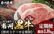 ≪全3回≫ 鹿児島県産 黒毛和牛 ◆ 贅沢 ステーキ 定期便 ◆ 南州黒牛 NS-27 ｜ 国産 牛 黒毛和牛 うし 牛肉 ロース サシ やわらかい 冷凍 ステーキ 肉定期便 定期便 鹿児島県 南大隅町 南州農場