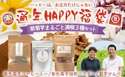 【HAPPY 福袋】紫菊芋たっぷり堪能３種セット SK-16-FB｜ コーヒー 菊芋 紫菊芋 コーヒー パウダー 菊芋せんべ ノンカフェイン 野菜茶 きくいも お茶 焙煎 ギフト グルメ 鹿児島県 南大隅町 島子農園 福袋
