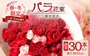 【クリスマス・年内お届けは12/15申込締切】ばら農家直送！人気の春・冬薔薇をお届け♪バラ花束30本以上(赤系) 日付指定必須 ギフト対応可 TB-13│ローズ 新鮮 花 フラワー 花束 ばら 薔薇 バラ 誕生日 記念日 結婚祝い ギフト プレゼント お祝い 贈り物 贈答 鹿児島県 南大隅町 富田バラ園