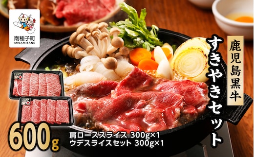 《 年明け発送 》 鹿児島黒牛すきやきセット（600g） D-101